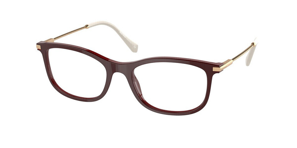 NWT Miu Miu MU09TV-01T1O1 Pink Rectangle 51mm Glasses